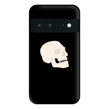 Skull Outline - Halloween Phone Case for Google Pixel 6a