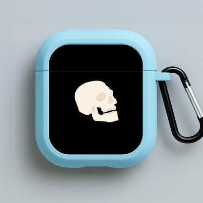 Skull Outline - Halloween Blue AirPods Case