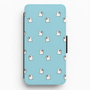 Ghost Pattern - Halloween Flip / Wallet Phone Case 1