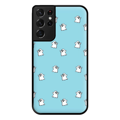 Ghost Pattern - Halloween Phone Case for Galaxy S21 Ultra