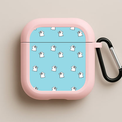 Ghost Pattern - Halloween Pink AirPods Case