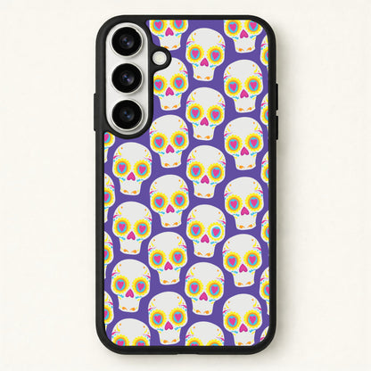 Skull Pattern - Halloween Phone Case for Galaxy S26