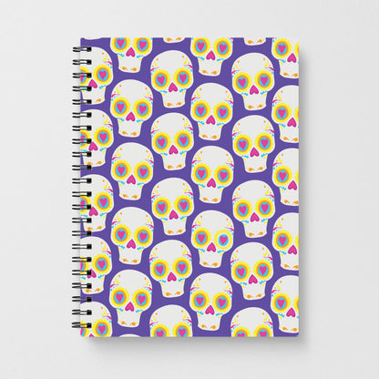 Skull Pattern - Halloween Notebook
