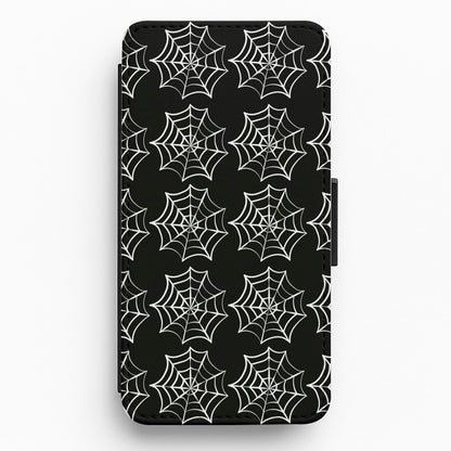 Cobwebs - Halloween Flip / Wallet Phone Case