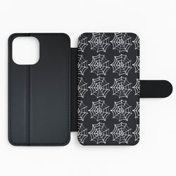 Cobwebs - Halloween Flip / Wallet Phone Case