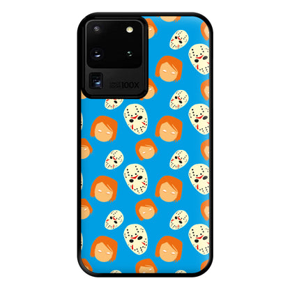 Chucky And Jason Pattern - Halloween Phone Case for Galaxy S20 Ultra