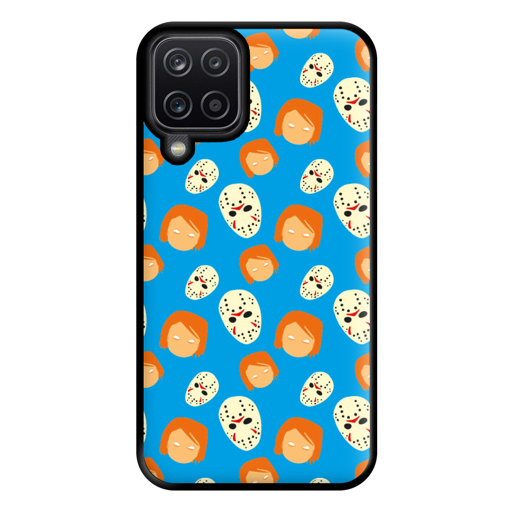 Chucky And Jason Pattern - Halloween Phone Case for Galaxy A12