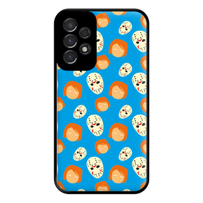 Chucky And Jason Pattern - Halloween Phone Case for Galaxy A53