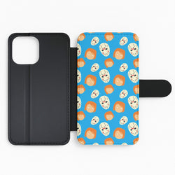Chucky And Jason Pattern - Halloween Flip Phone Case