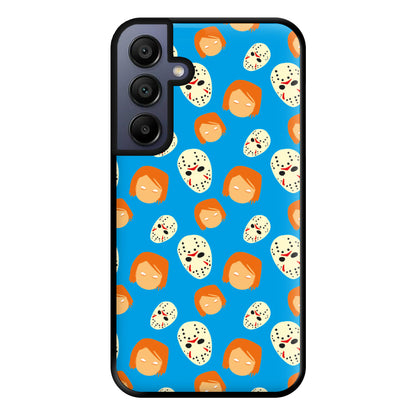 Chucky And Jason Pattern - Halloween Phone Case for Galaxy A15