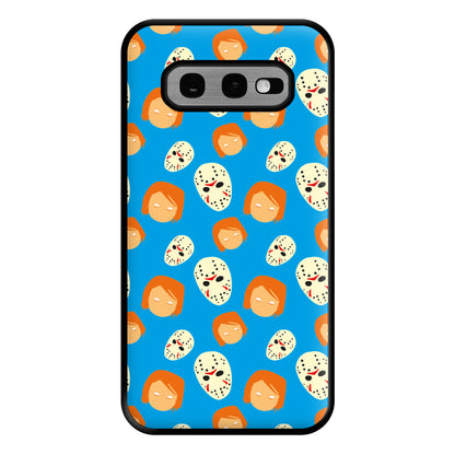 Chucky And Jason Pattern - Halloween Phone Case for Galaxy S10e