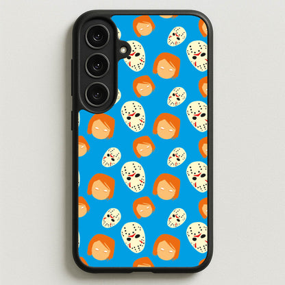 Chucky And Jason Pattern - Halloween Phone Case for Galaxy S25FE