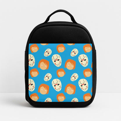 Chucky And Jason Pattern - Halloween Insulated Lunchbox