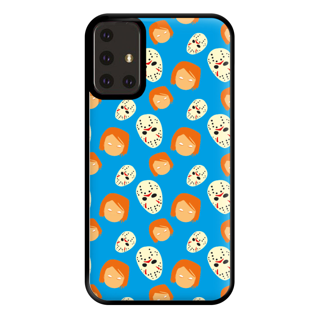 Chucky And Jason Pattern - Halloween Phone Case for Galaxy A71