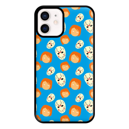 Chucky And Jason Pattern - Halloween Phone Case for iPhone 12 Mini