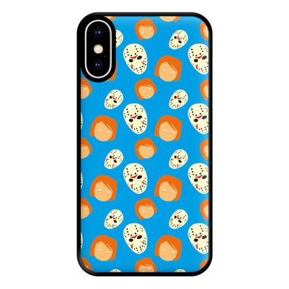 Chucky And Jason Pattern - Halloween Phone Case for iPhone XS Max