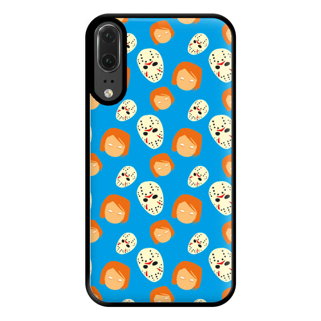 Chucky And Jason Pattern - Halloween Phone Case for Huawei P20