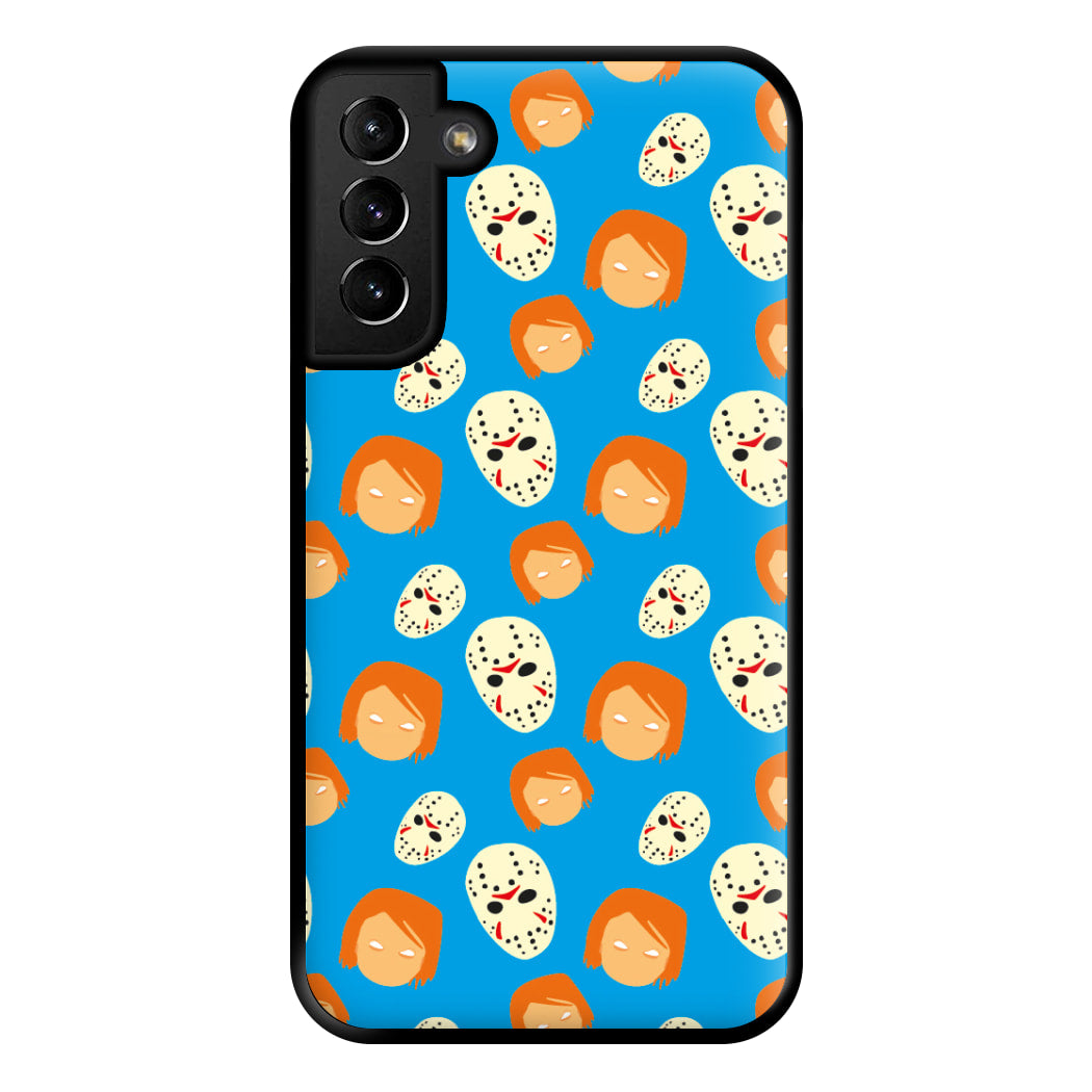 Chucky And Jason Pattern - Halloween Phone Case for Galaxy S21 Plus