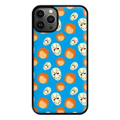 Chucky And Jason Pattern - Halloween Phone Case for iPhone 13