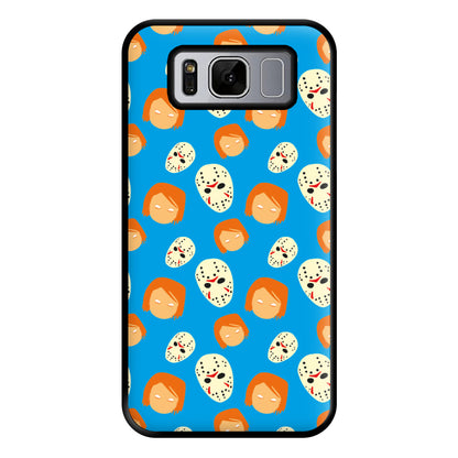 Chucky And Jason Pattern - Halloween Phone Case for Galaxy S8 Plus