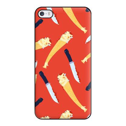 Knives And Bats Pattern - Halloween Phone Case for iPhone 5 / 5s / SE 2016