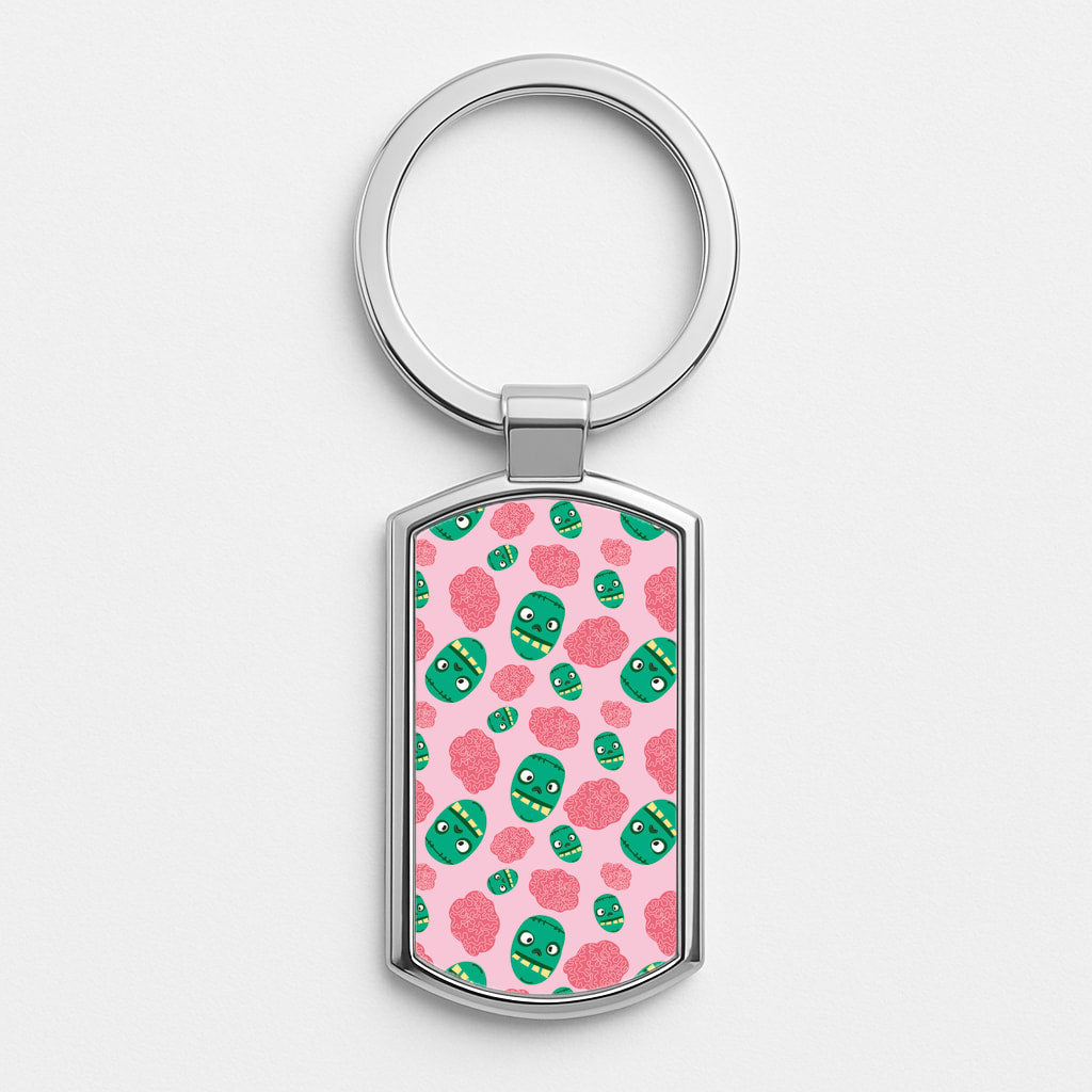 Frankenstein And Brains - Halloween Luxury Keyring