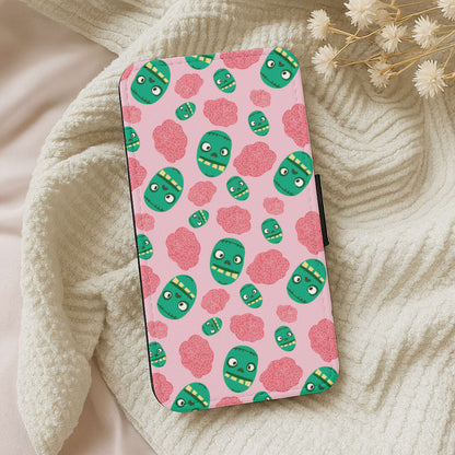 Frankenstein And Brains - Halloween Wallet Phone Case