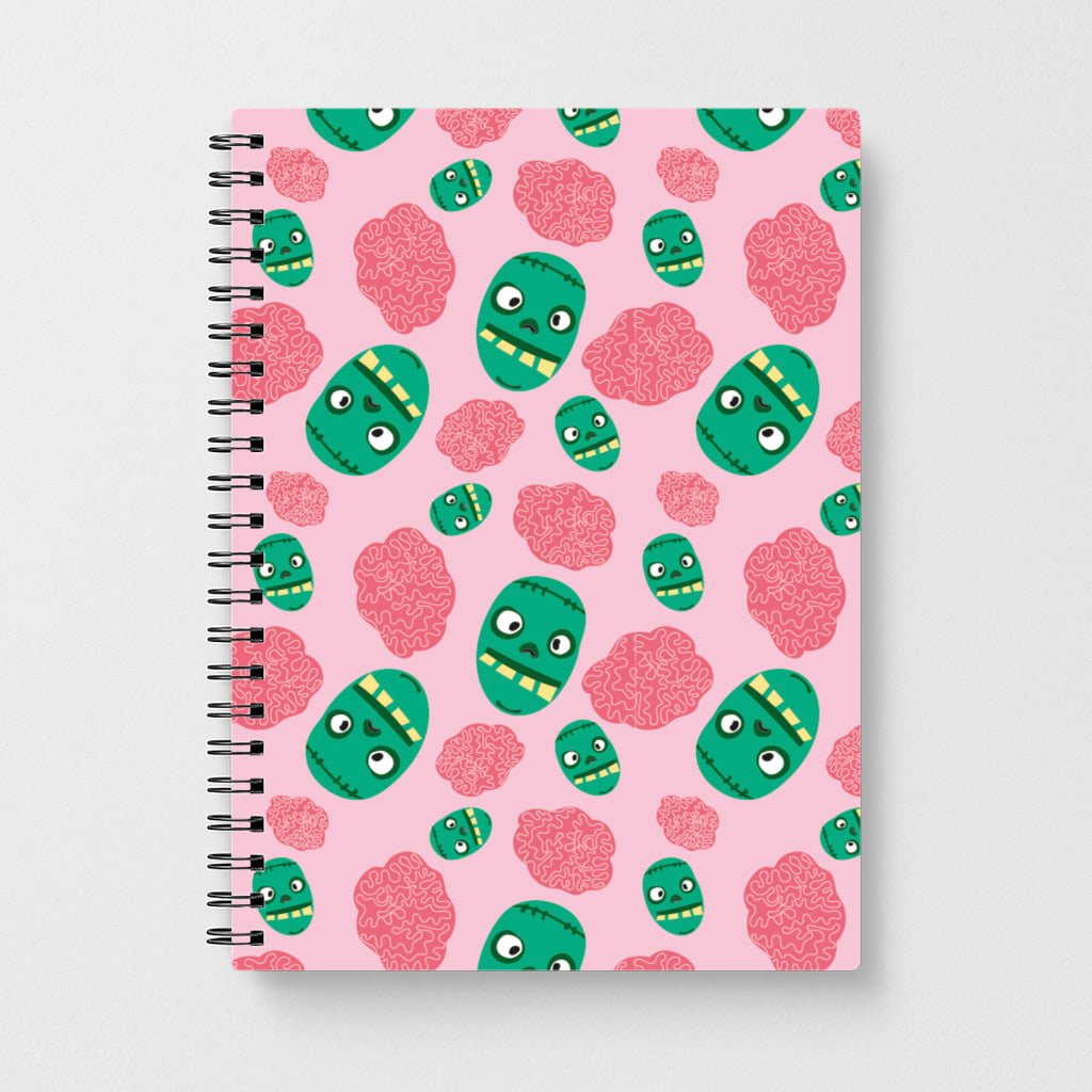 Frankenstein And Brains - Halloween Notebook