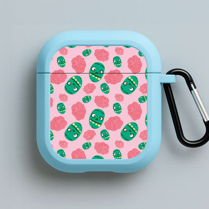 Frankenstein And Brains - Halloween Blue AirPods Case