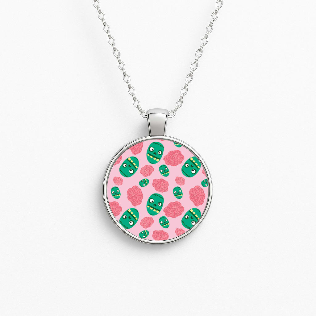 Frankenstein And Brains - Halloween Necklace