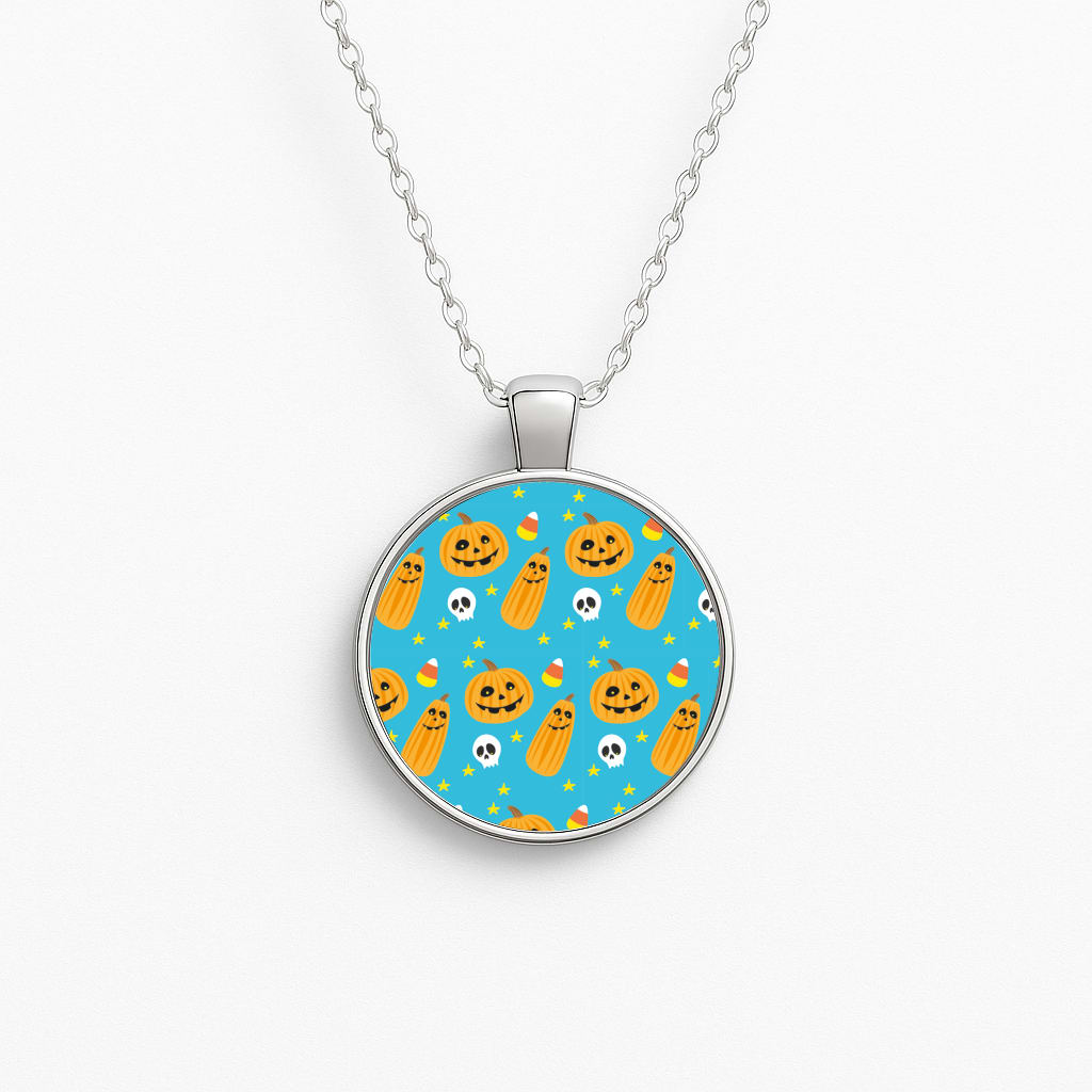 Halloween Pattern 1 Necklace