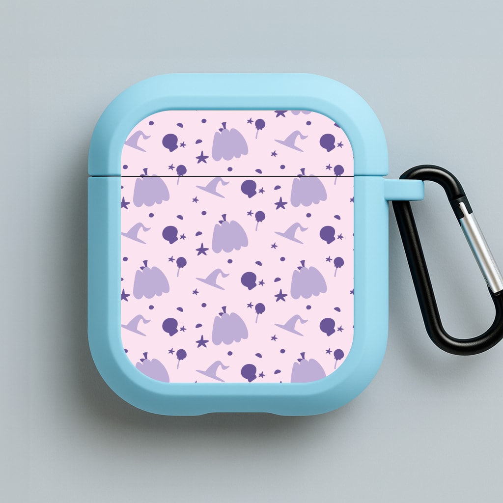 Halloween Pattern 5 Blue AirPods Case