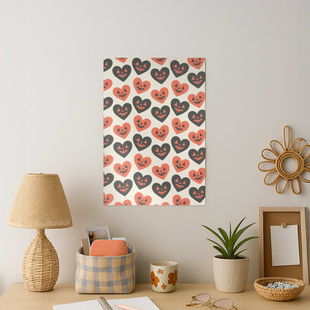 Halloween Pattern 13 Art Print