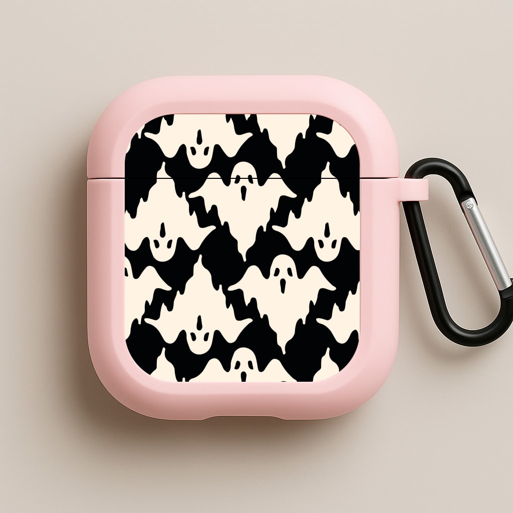 Halloween Pattern 17 Pink AirPods Case