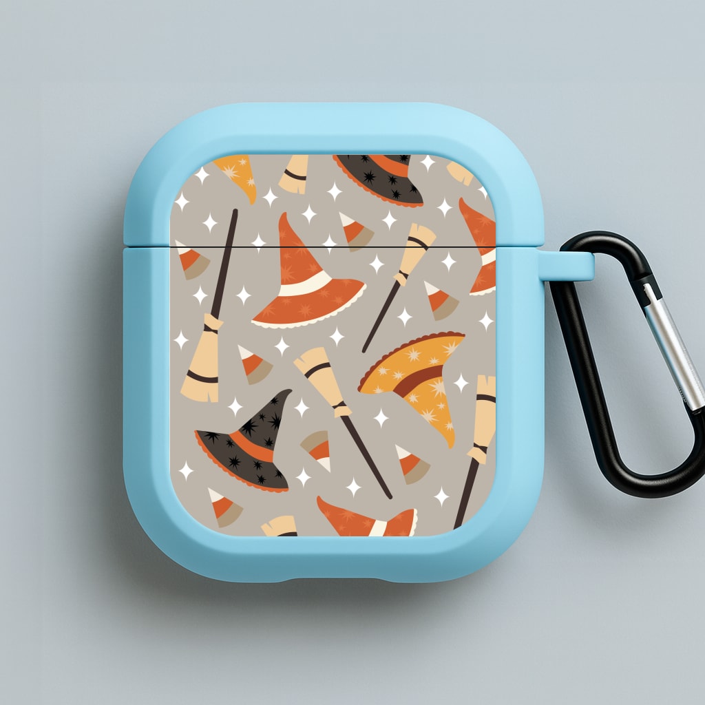 Halloween Pattern 19 Blue AirPods Case