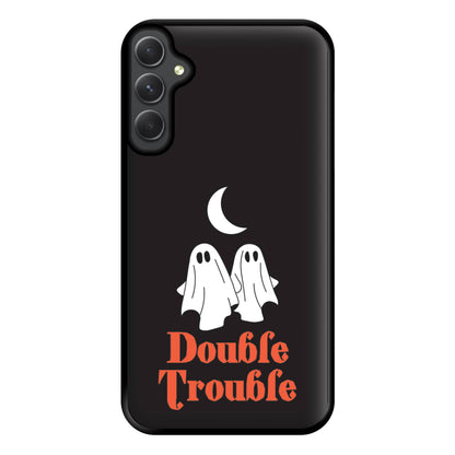 Double Trouble Black Phone Case for Galaxy A14