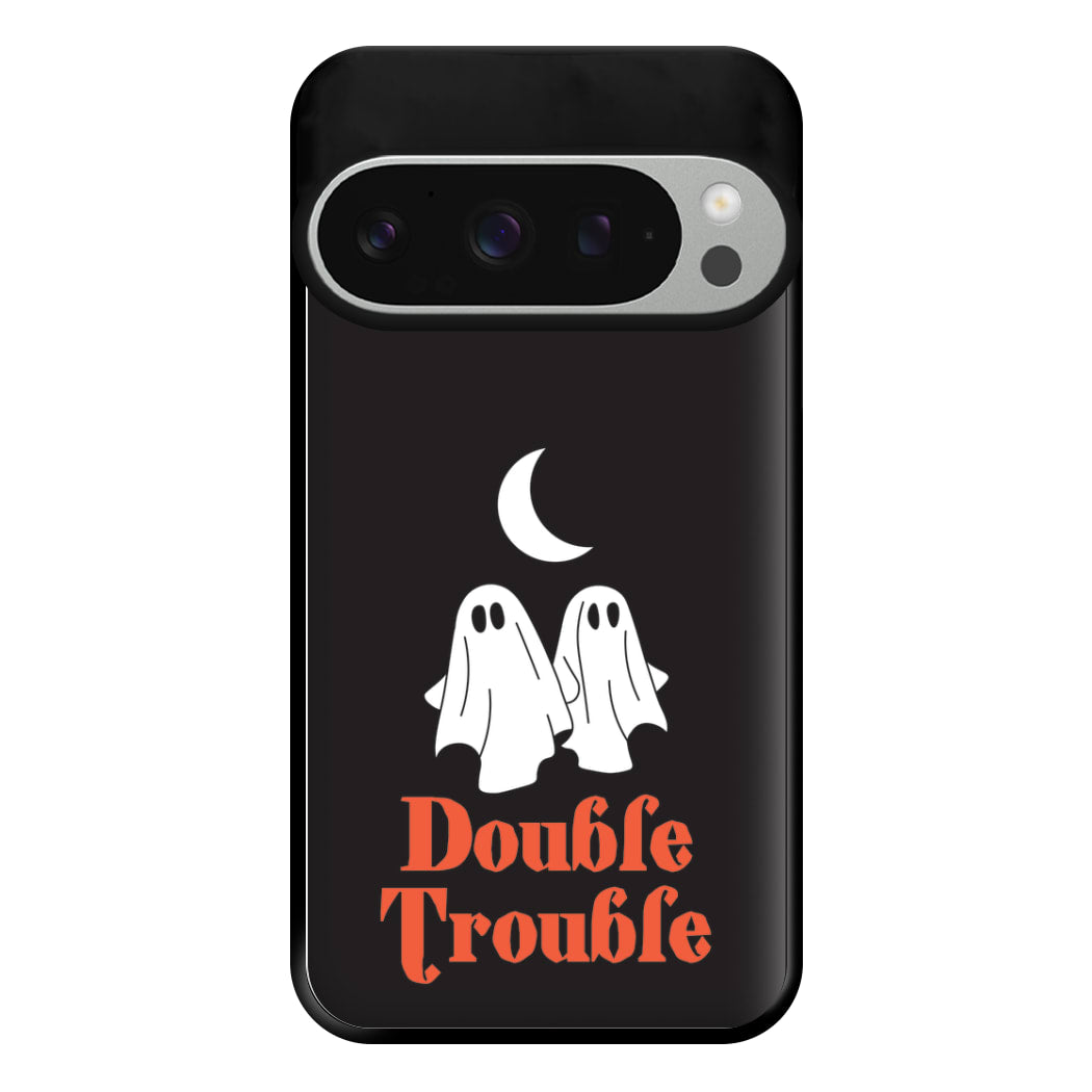 Double Trouble Black Phone Case for Google Pixel 9 Pro XL