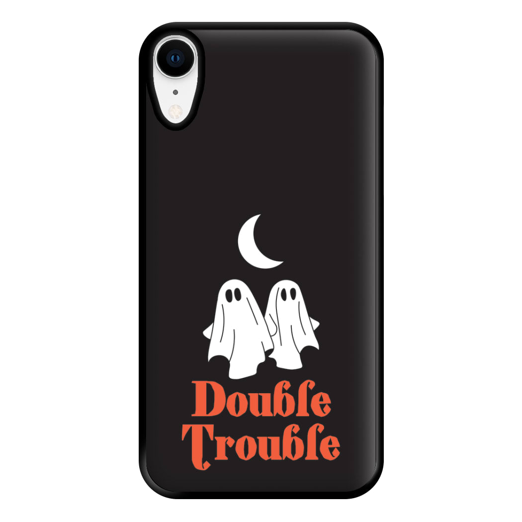 Double Trouble Black Phone Case for iPhone XR