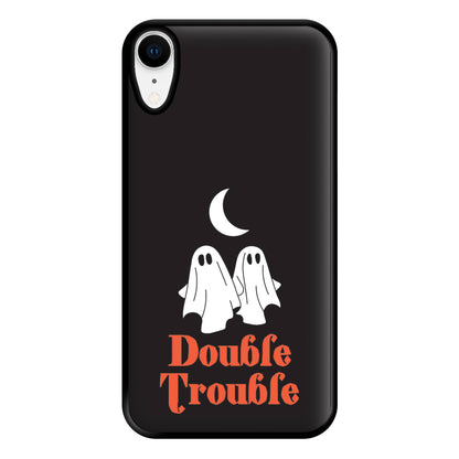 Double Trouble Black Phone Case for iPhone XR