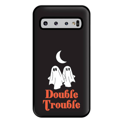 Double Trouble Black Phone Case for Galaxy S10 Plus