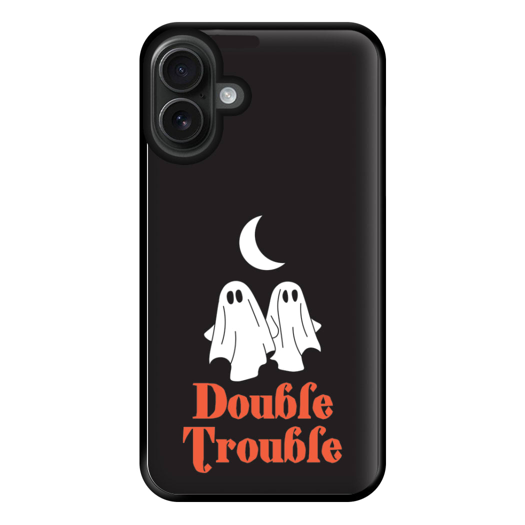 Double Trouble Black Phone Case for iPhone 16 Plus