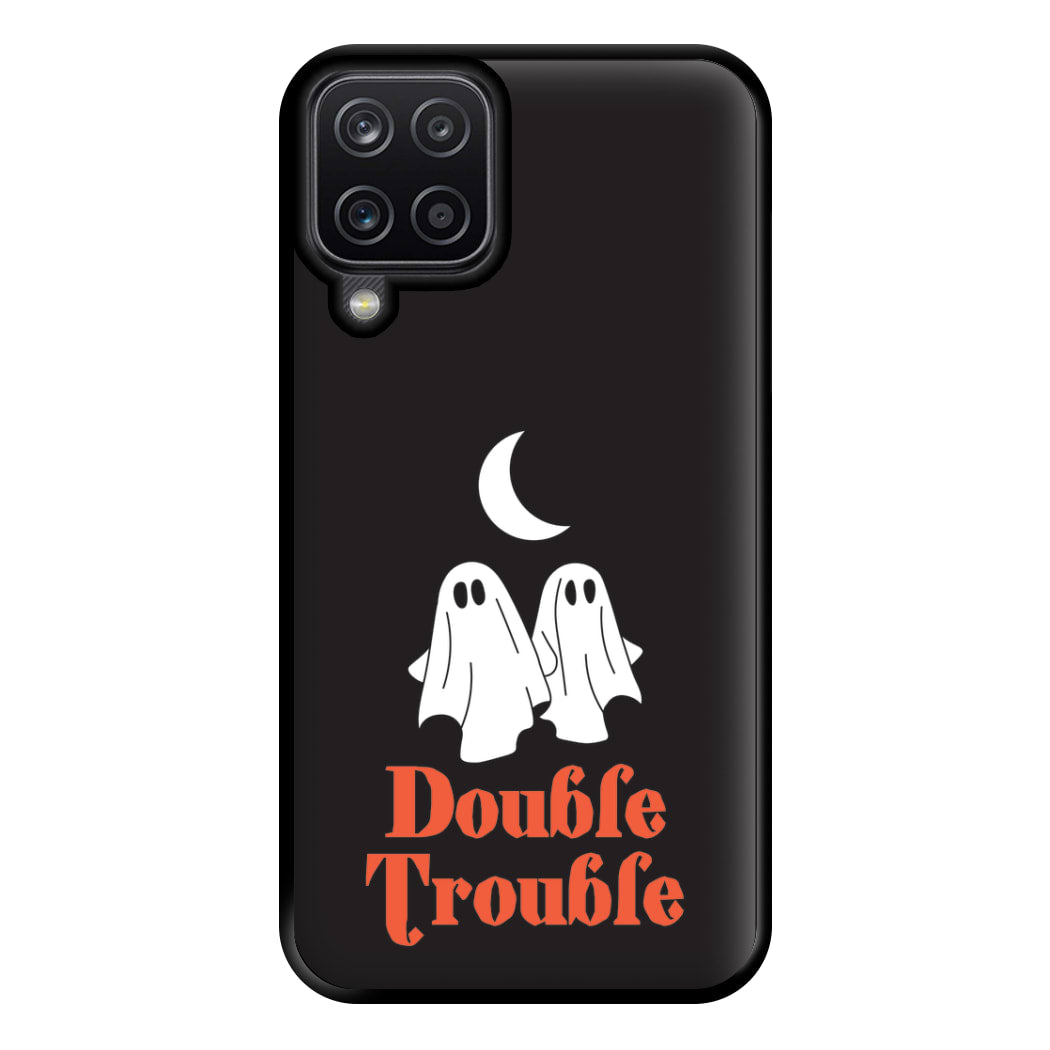 Double Trouble Black Phone Case for Galaxy A12