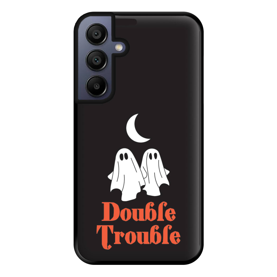 Double Trouble Black Phone Case for Galaxy A15