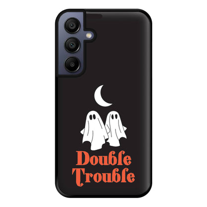 Double Trouble Black Phone Case for Galaxy A15