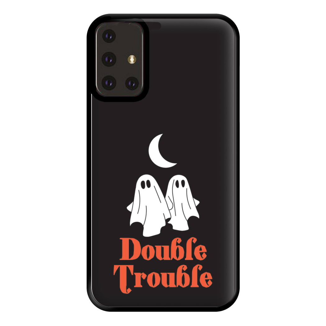 Double Trouble Black Phone Case for Galaxy A71