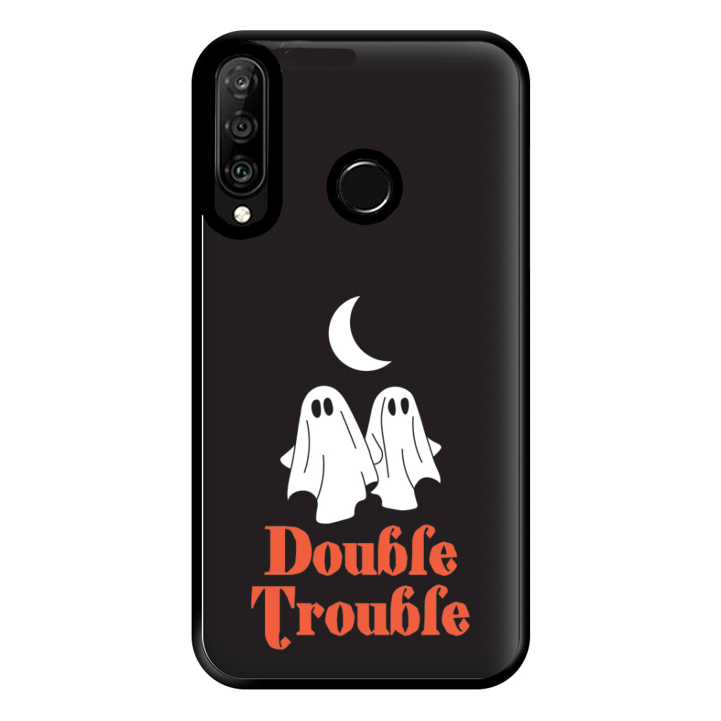 Double Trouble Black Phone Case for Huawei P30 Lite