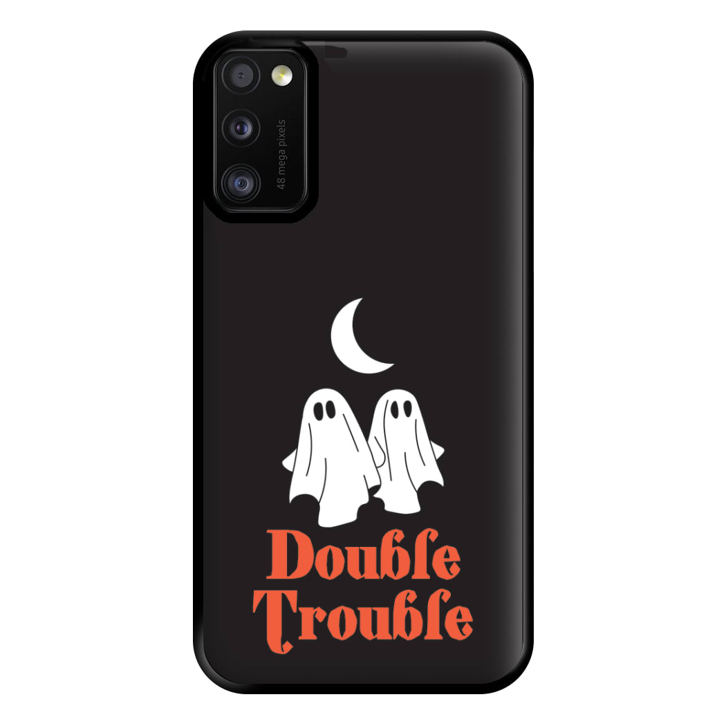 Double Trouble Black Phone Case for Galaxy A41