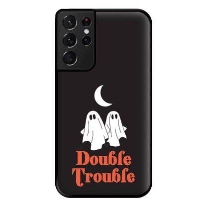 Double Trouble Black Phone Case for Galaxy S21 Ultra