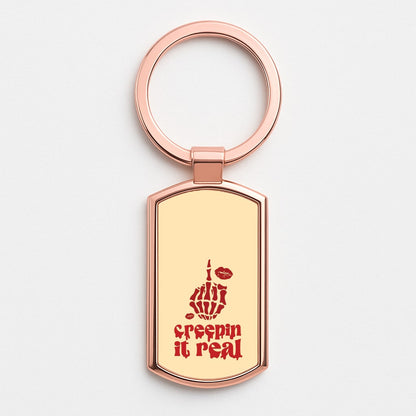 Creepin It Real Rose Gold Keyring