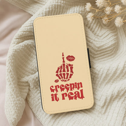 Creepin It Real Wallet Phone Case